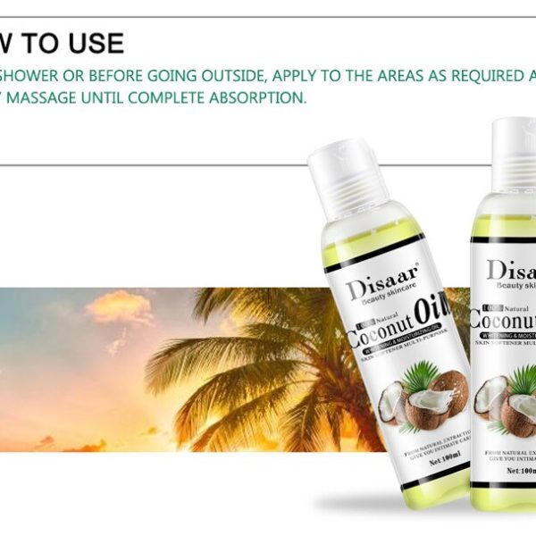 100 Natural Organic Coconut Oil. Body . Face Massage . Best Skin Care
