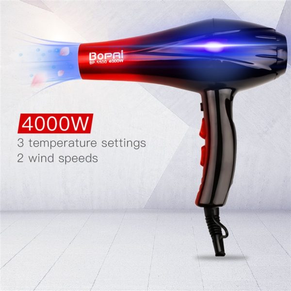 4000W Professional Travel Hair Dryer , Diffuser Electric Rotating Blow Hairdryer, Hair Styling