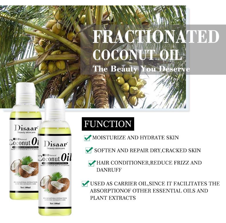 100 Natural Organic Coconut Oil. Body . Face Massage . Best Skin Care