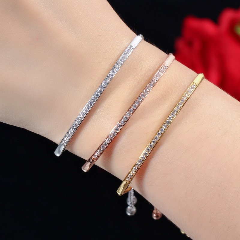 Adjustable Bracelet Bangle for Women . Captivate Bar ...