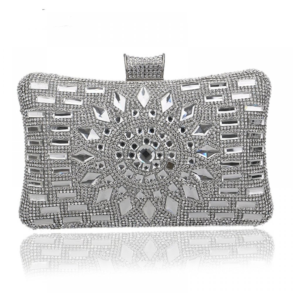 silver diamond bag