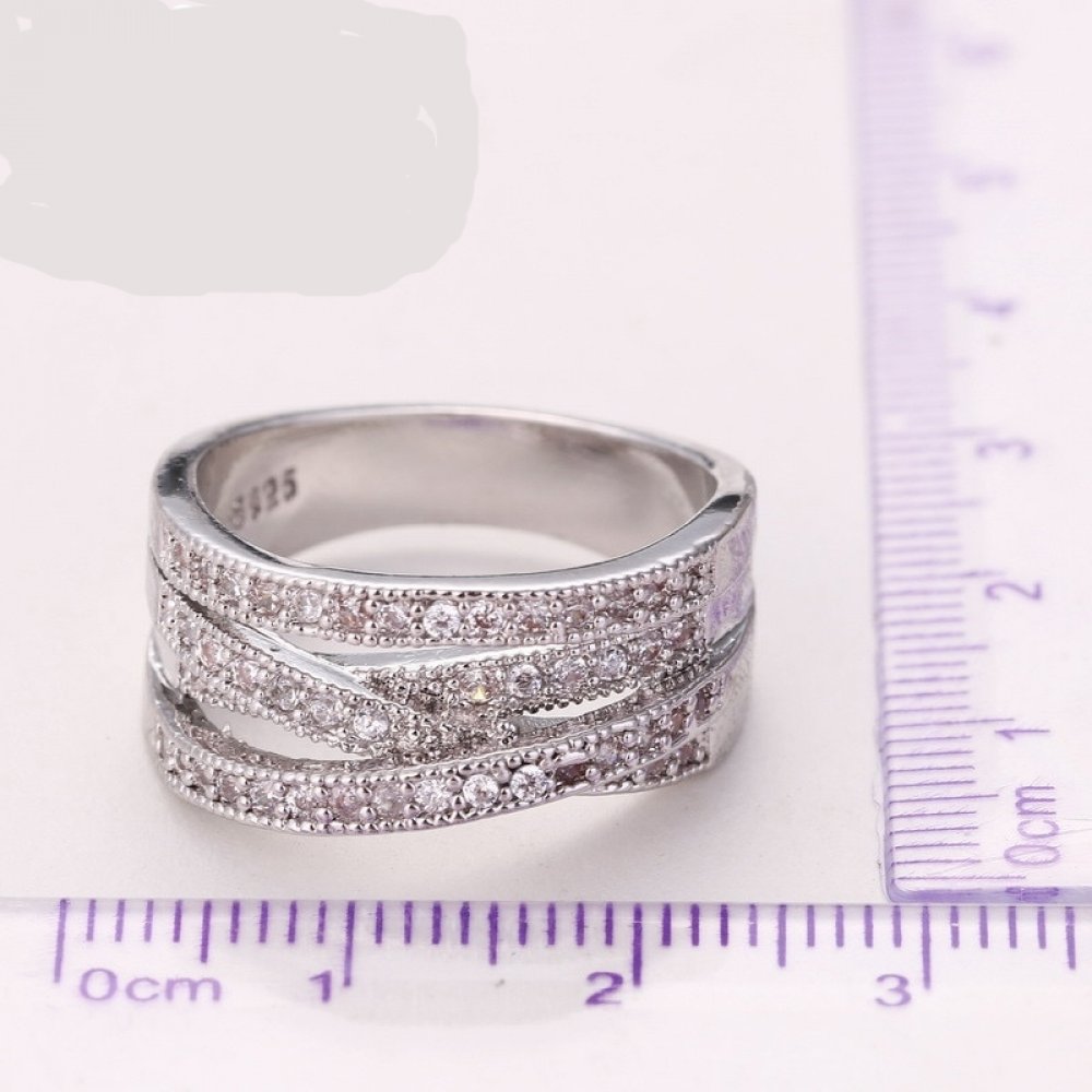 New Fashion Rings For Women . Party Elegant. Luxury Bridal Jewelry 925 Sterling Silver . Wedding