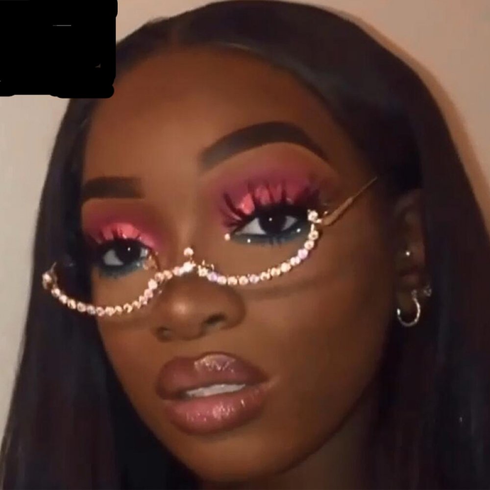 New Rhinestone Chain Eyeglass, Frames Women Diamond Sunglasses, Frames