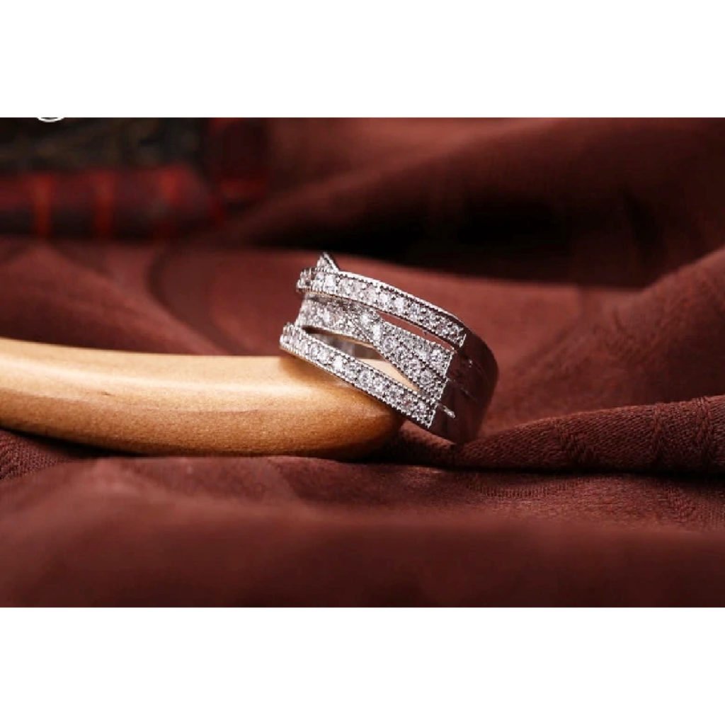 New Fashion Rings For Women . Party Elegant. Luxury Bridal Jewelry 925 ...
