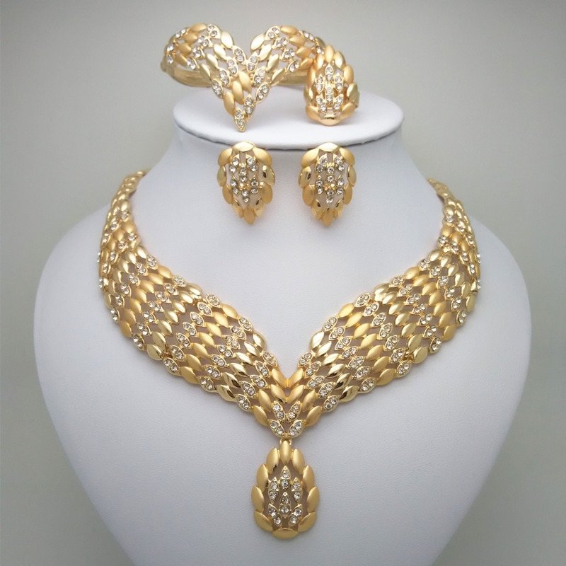 2019 Fashion African Dubai Gold Jewelry, Women African