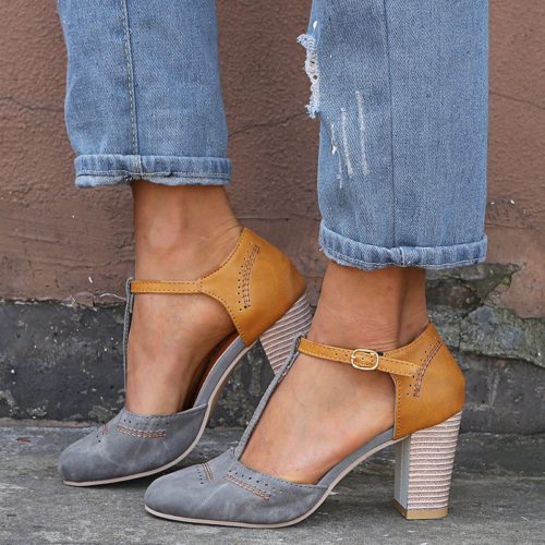 tie up square heels