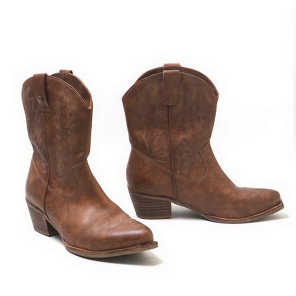 womens cowboy boots low heel
