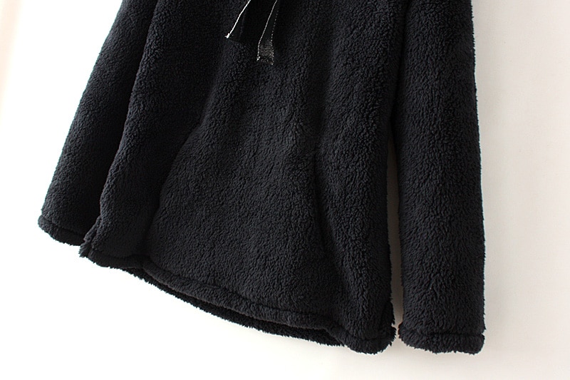 Winter women pajama .  fashion loose pajama ,  soft ,  coral,  fleece,  thickening,  casual pajama set, - Image 5