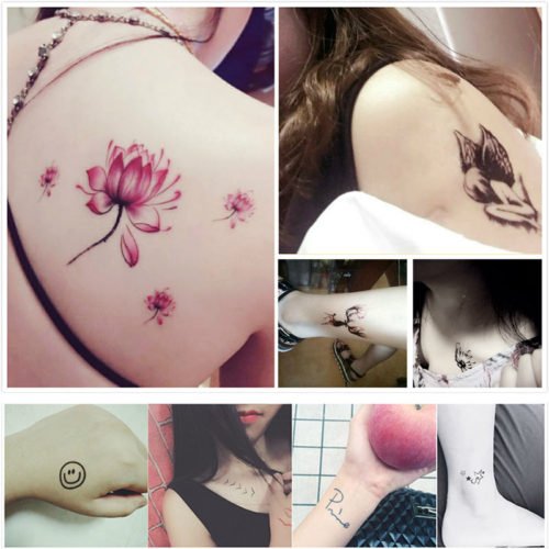 1/10/50pcs Temporary Tattoo Stickers , Black Arm Water Transfer Tattoo ...