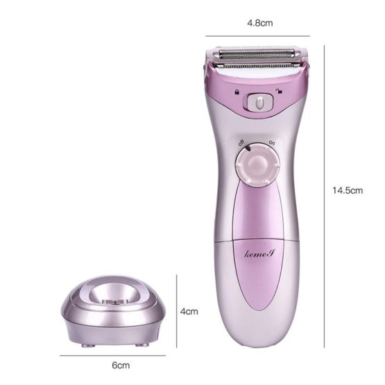 110v 240v Rechargeable Lady Shaver Razor Epilator Women Female Shaving Machine Washable 2546