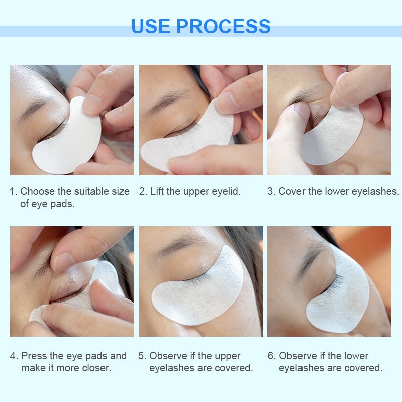 50 Pairspack New Paper Patches Eyelash Under Eye Pads Lash Eyelash Extension Paper Patches 9076