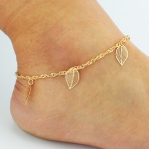 Gold Butterfly Ankle Bracelet Sandal Anklet Foot Jewelry Jewellery Chain Beach U