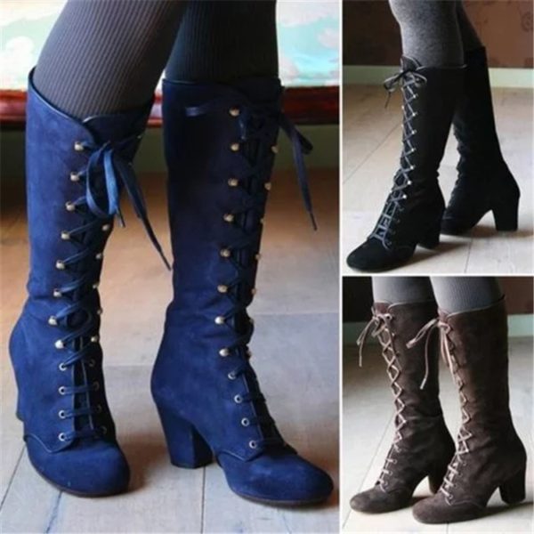 retro lace up boots