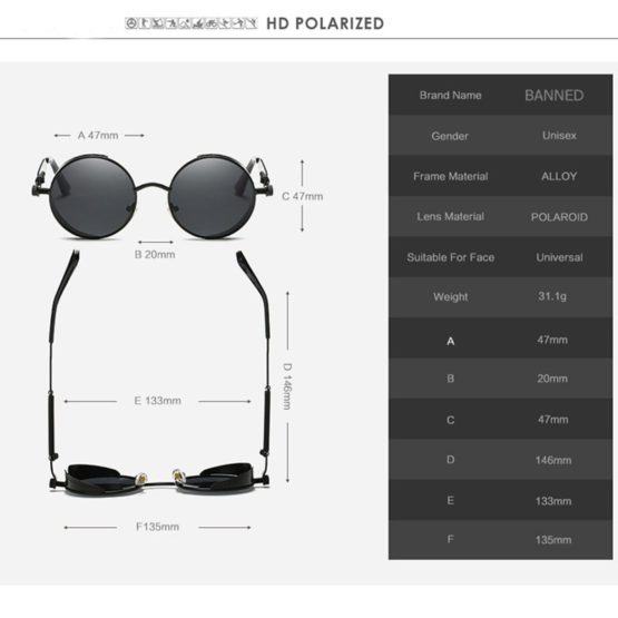 2020 HD polarized round metal sunglasses , uv400 Women's sun glasses.#NP