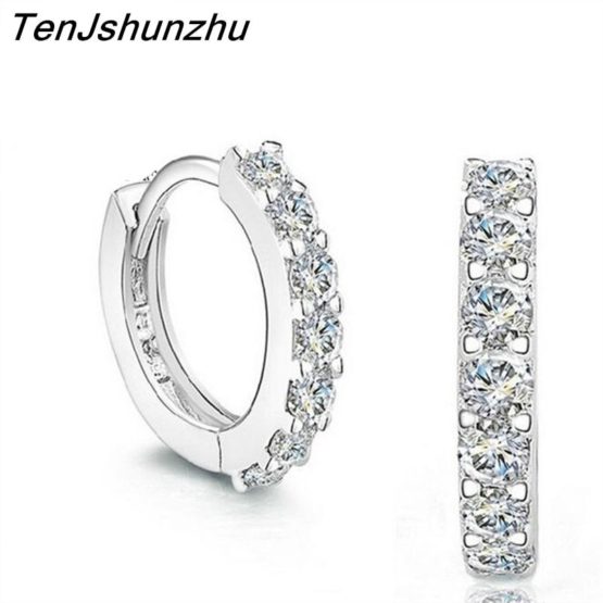 Baobei Minnie Mouse Earrings For Women, Sterling Silver Hypoallergenic Earrings Cubic Zircons Amethyst White Pink Blue Rose Gold Crystal Open Mickey~p58587972