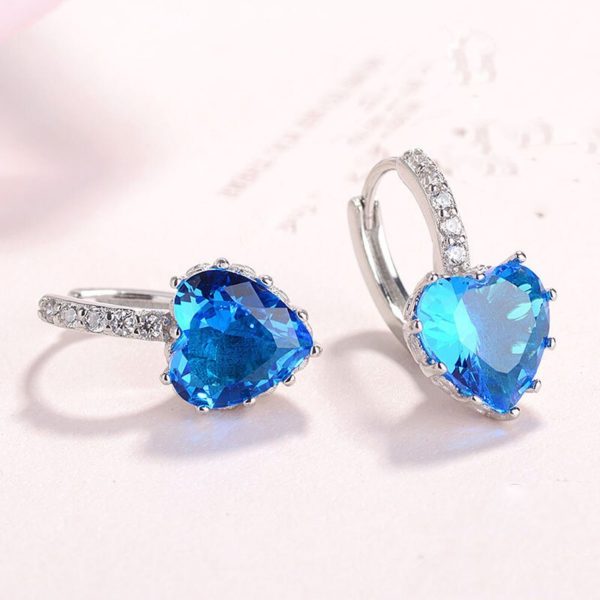 Fashion Statement , 9 Color Cute Romantic 925 Sterling Silver, Crystal ...