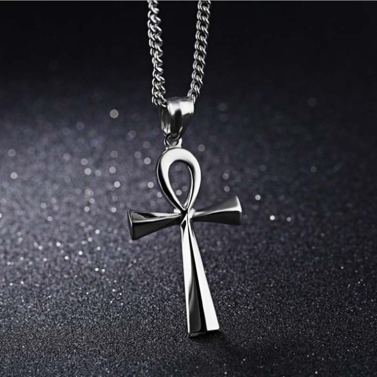 Religion Egyptian Ankh Crucifix Necklaces , Pendants Stainless Steel ...