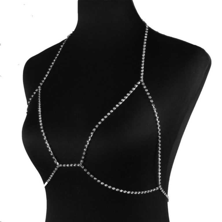 New Sexy Crystal Body Chain Women Rhinestone Body Bra Harness