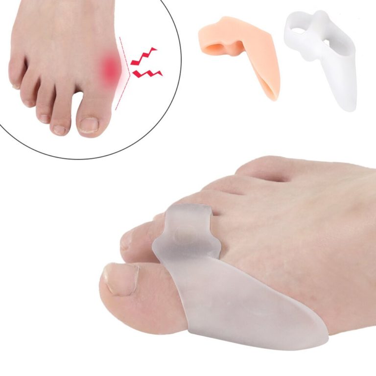 1 Pair Silicone Gel Foot Fingers, Two Hole Toe Separator , Guard Feet ...