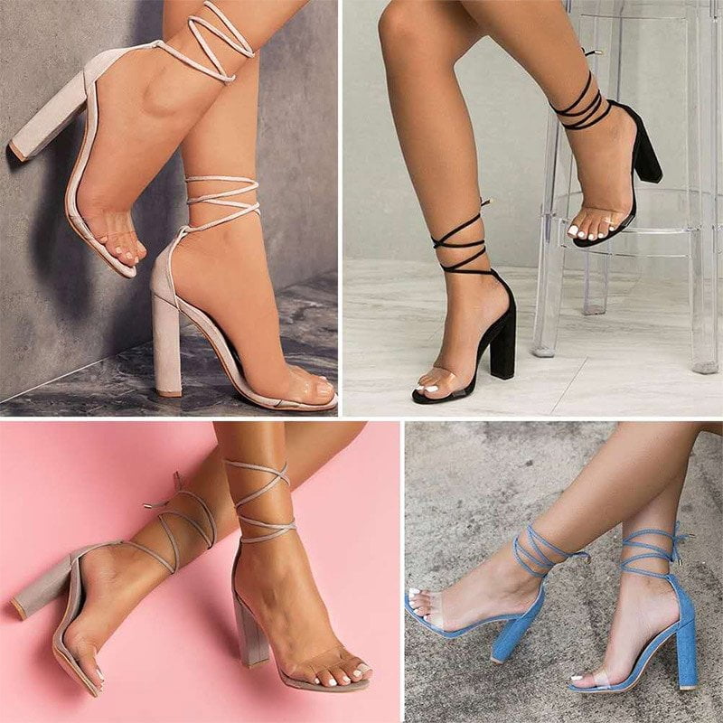 Summer Women High Heels Shoes , T-stage Transparent Sandals ,Gladiator ...