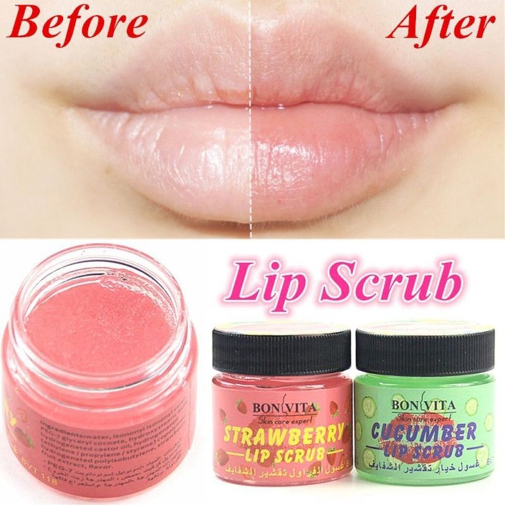 40g Lip Care Scrub , Smooth Moisturizing , Exfoliating Balm , Labial