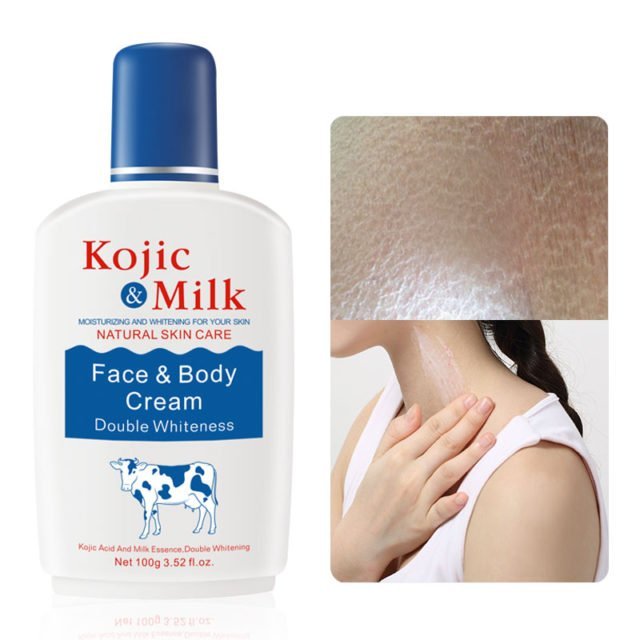 Milk bleach whitening cream , skin moisturizer , moisturizing deep skin