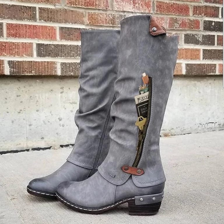 2021 Mid Calf Western Boots , Women Long Boots, Over The Knee, Boots ...