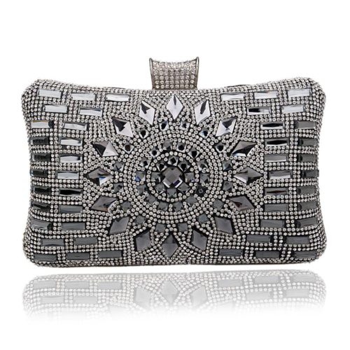 silver diamond bag