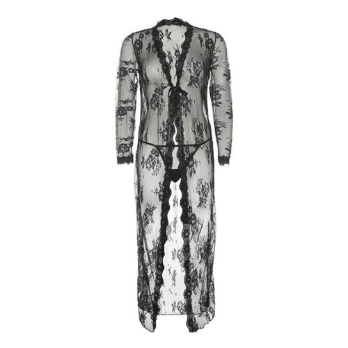 Long Robe , Robes with lace , Floral Bathrobe , Robe Fashion For Women ...