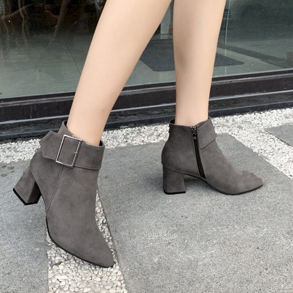Ankle Boots Women 2022 Autumn Fashion , Pointed High heels Woman Shoes ...
