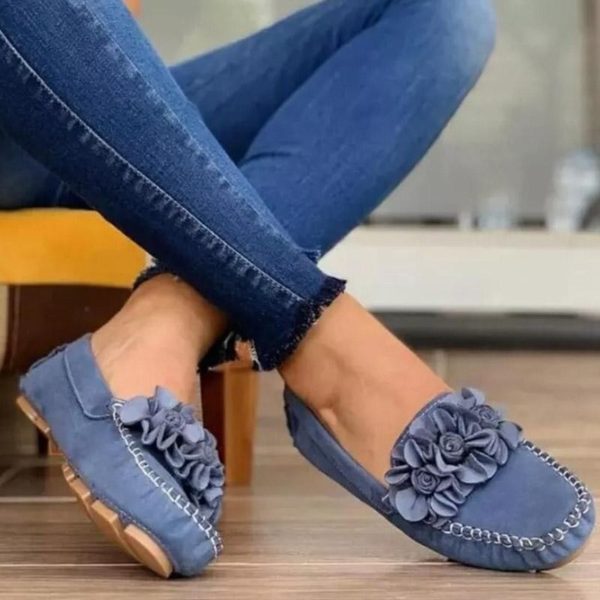 Women Breathable Shoes ,  Women's Leather Flats , Ladies Soft Bottom Loafers Female Slip on Casual,  Outdoor Shoes ,. #  NP - Image 5