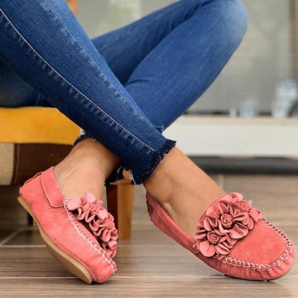 Women Breathable Shoes ,  Women's Leather Flats , Ladies Soft Bottom Loafers Female Slip on Casual,  Outdoor Shoes ,. #  NP - Image 6