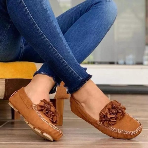 Women Breathable Shoes ,  Women's Leather Flats , Ladies Soft Bottom Loafers Female Slip on Casual,  Outdoor Shoes ,. #  NP