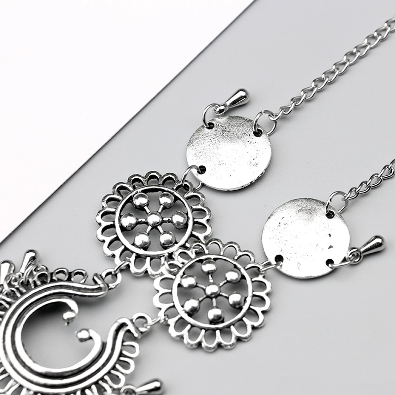 Vintage Silver Color Foot Chain ,  Bohemian Tassel,  Anklets for Women , Barefoot Sandals , Summer Jewelry #  NP - Image 5