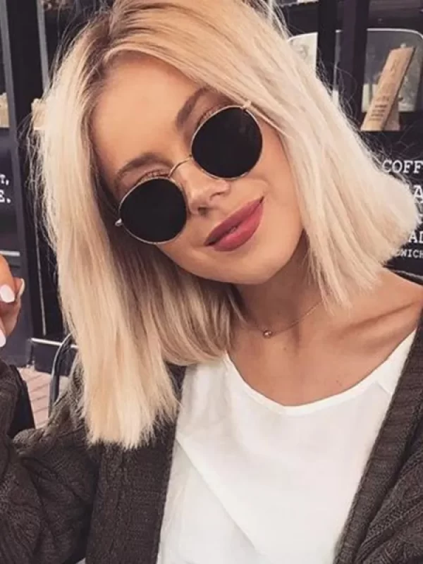 Luxury Vintage Polarized Round Sunglasses , Women Brand Designer , Fashion Mirror Sun Glasses ,  Frame For Lady Eyewear #  NP